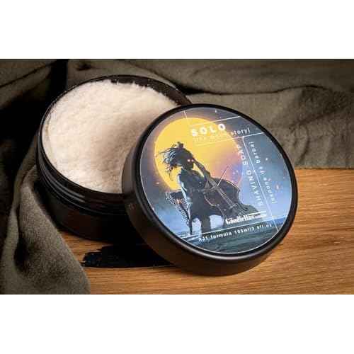 The Goodfellas¡¯ Smile SOLO (Sandalwood & Mandarin Orange) Italian Shaving Soap ? Semi-Soft Lathering Soap for Wet Shaving, Traditional Grooming & Use with a Shaving Brush