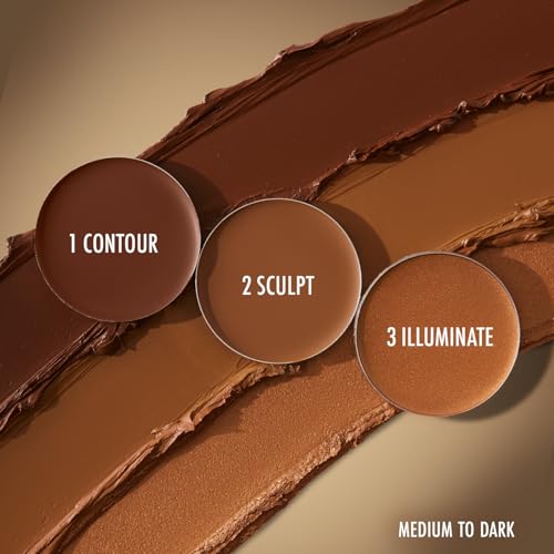 Black Radiance Creme Contour Palette Medium to Dark