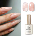 Born Pretty Jelly Nude Gel Nail Polish - 15ml Sheer Translucent UV Polish