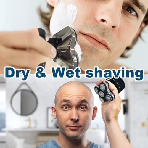 3 Pack Shaver Replacement Blades For Fre*birds Bald Men Replacement Blades,Shavers Head with 3 Cleaning Brush