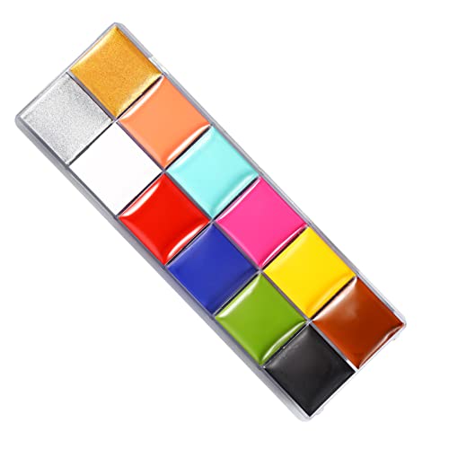 12 Colors Face Body Flash Oil Pigment Makeup Paint
