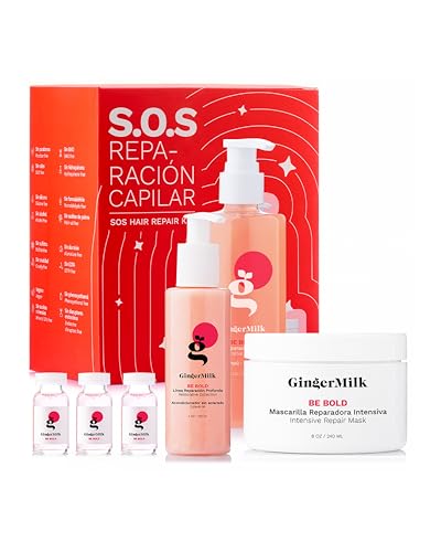 Ginger Milk SOS Hair Repair Kit for Dry Damaged & Color-Treated Hair