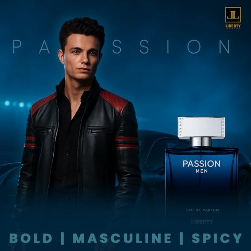 Liberty Passion Eau De Parfum for Men 100ml - Long-Lasting Spicy Oud Fragrance