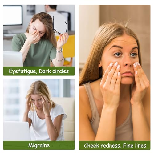 Gemshan Natural Jade Cooling Face Mask for Puffy Eyes