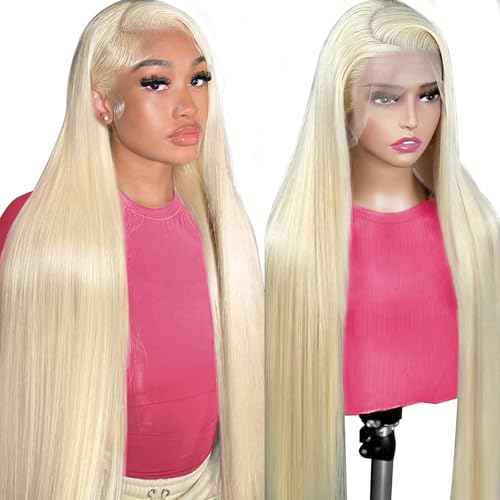613 Lace Front Wig Human Hair 200 Density 13x6 Blonde Wig Human Hair 613 Straight HD Lace Front Wigs Human Hair Pre Plucked Blonde Wig for Women (26inch)