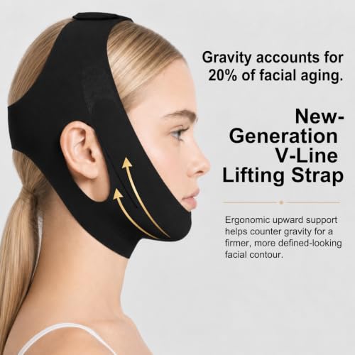 Reusable Chin Strap for Double Chin Lift, V-Line Jawline Support