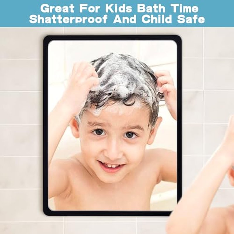 Fog Free Shower Mirror 9x7 Inch Anti-Fog Bathroom Wall