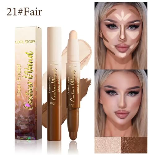 UOCK 2-Pack Contour & Highlighter Sticks for Face & Body Makeup