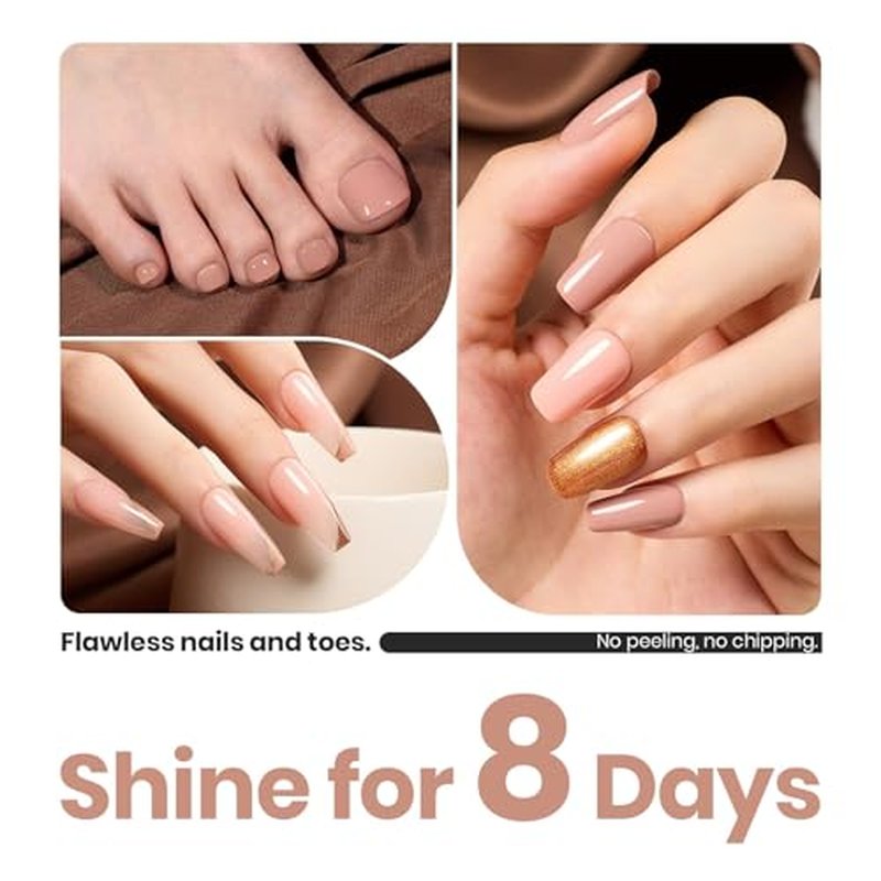 Beetles Quick Dry Nude Nail Polish - Mocha Mousse 15ML