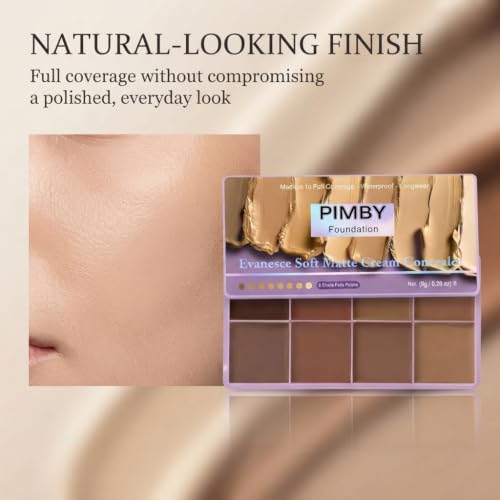 Pimby Dark Full Coverage Concealer - Lightweight, Blendable, Natural Finish