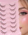 Vegan False Eyelashes 7 Pairs - Natural 3D Flared Lashes