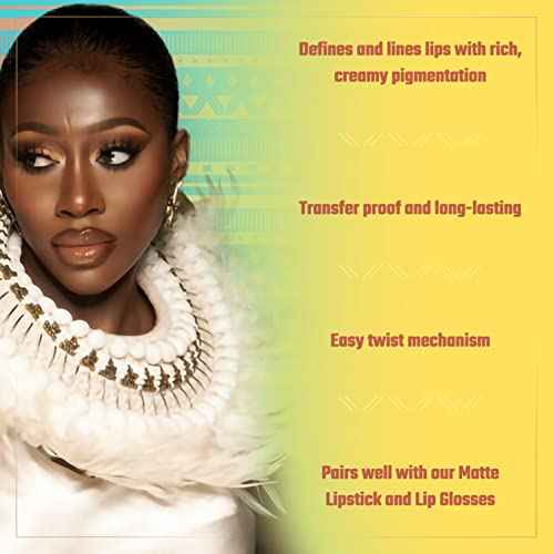 Juvia's Place Coffee Shop Luxe Lip Liner: Brownie - Colorstay Matte Finish Lip Pencil, Makeup for Natural Long Lasting Beauty and Sensational Wear, Lip Stain Kiss Proof Cometics