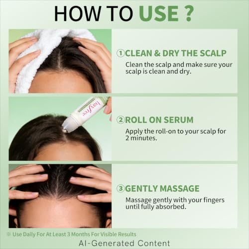 Rosemary Hair Growth Serum Roll-On | 3% Rosemary Oil, Vegan