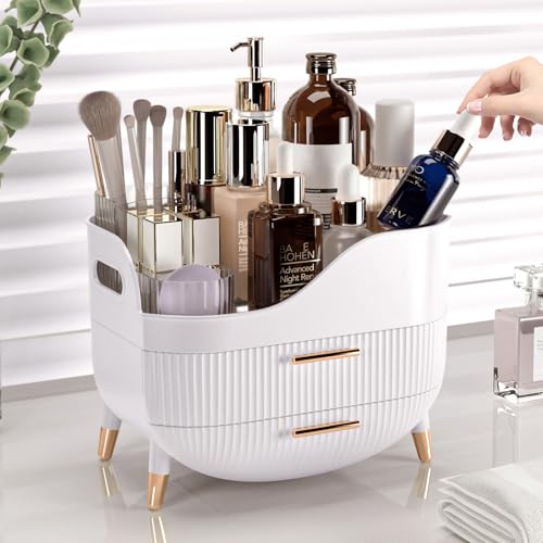 Makeup Organizer with Drawers - Cosmetic Storage Box for Vanity