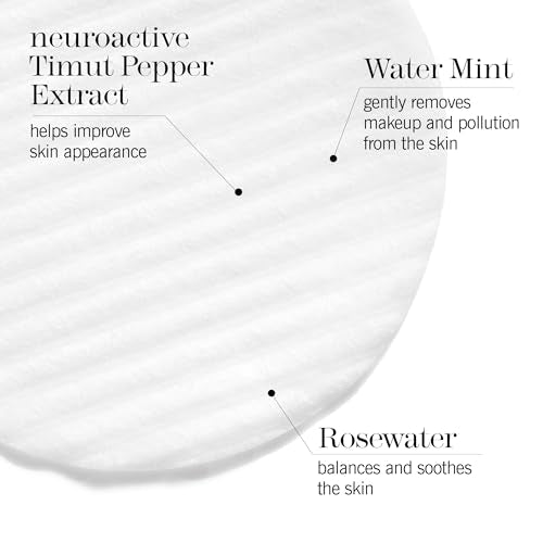 This Works - In Transit No Traces Cleansing Pads, Rosewater & Mint Infused Facial Wipes, Gentle Make-Up Remover (80 pads)