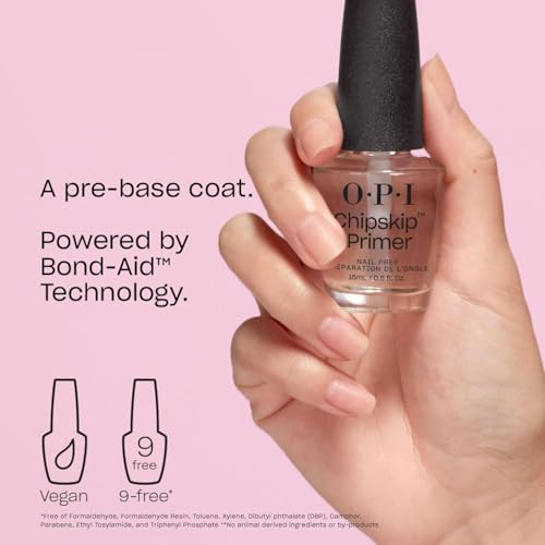 OPI Nail Primer & Base Coat | Chip-Resistant Pre-Base for Long-Lasting Manicures