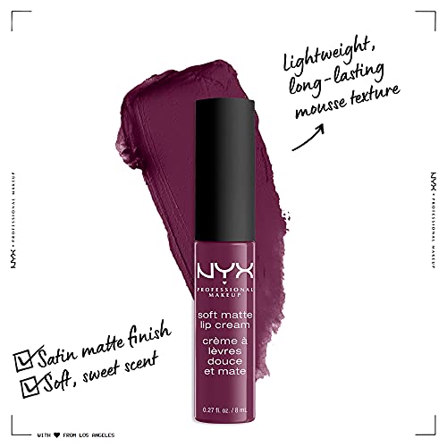 NYX Soft Matte Lip Cream Transylvania - Deep Violet Liquid Lipstick