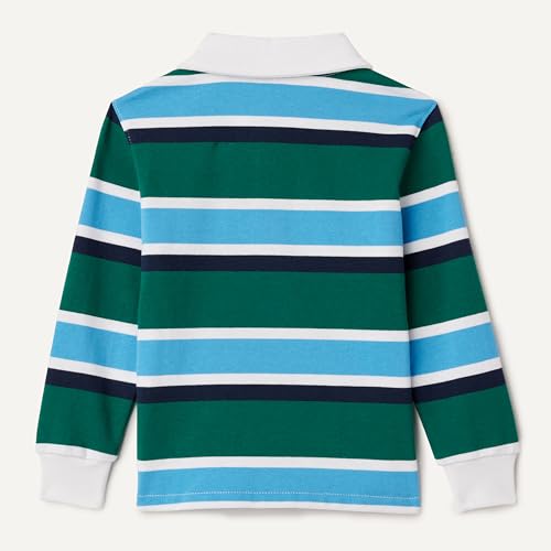 Boys' Long Sleeve Rugby Polo Shirt - Comfortable & Durable
