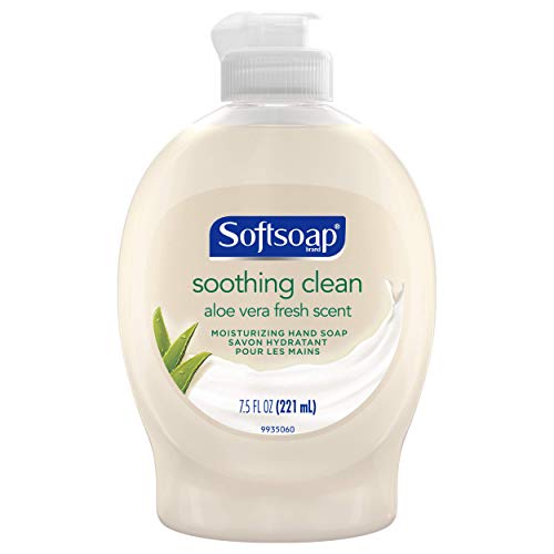 Softsoap Aloe Vera Liquid Hand Soap 7.5 Fl Oz with Flip Top Cap - Moisturizing & Fresh Scent