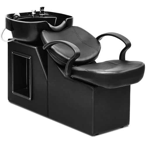 Barber Backwash Chair with ABS Shampoo Bowl - Spa Salon
