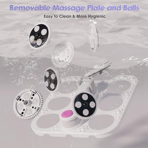 Electric Foot Spa Massager with Heat & Remote Control - 24 Shiatsu Balls
