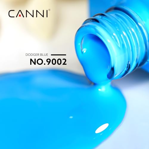 CANNI Blue Gel Nail Polish 1pc High-Gloss UV/LED Soak-Off Manicure