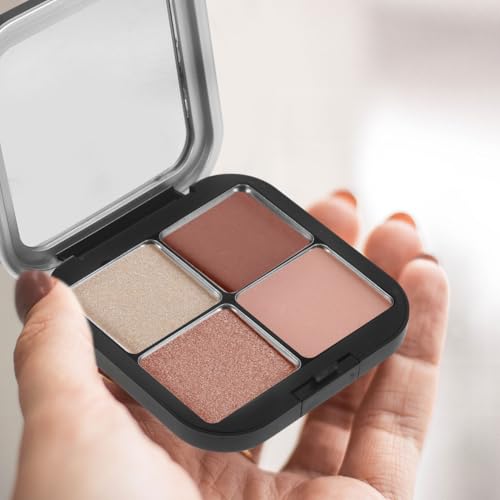 KALLORY Empty Eyeshadow Palette - 3-Grid Magnetic Makeup Container