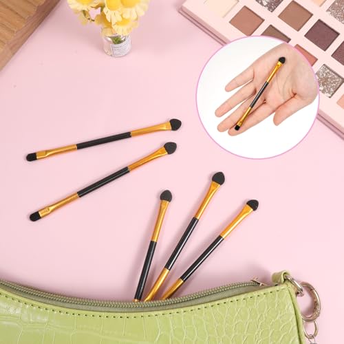 20Pcs Dual-Head Eyeshadow Brush Set with Sponge Applicators
