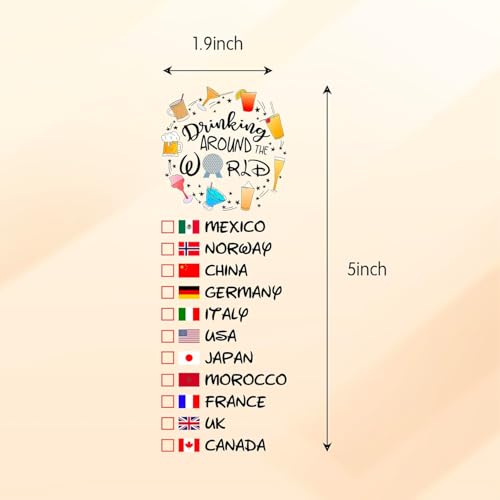Drinking Around The World - Pack Of 4 Temporary Tattoo
