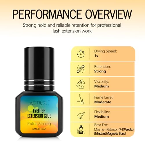 ACTROL Lash Extension Glue 5ml | Professional Adhesive