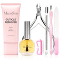 MelodySusie 7-in-1 Cuticle Remover Kit with Cream & Oil