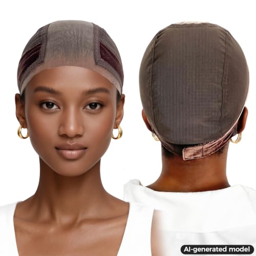 Labhairs Wig Cap with Grip Band - Glueless Lace Front Wig Hold