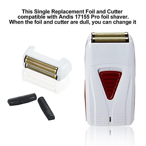 2 Pack Pro Shaver Replacement Foil and Cutters compatible with"andis #17150 shaver foil replacement" Golden