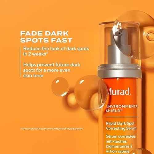 Murad Rapid Dark Spot Correcting Serum - Advanced Anti-Aging Formula with Patented Resorcinol Technology, Tranexamic and Glycolic Acids for Hyperpigmentation, Dark Spots and Dull Skin - 1 Fl Oz