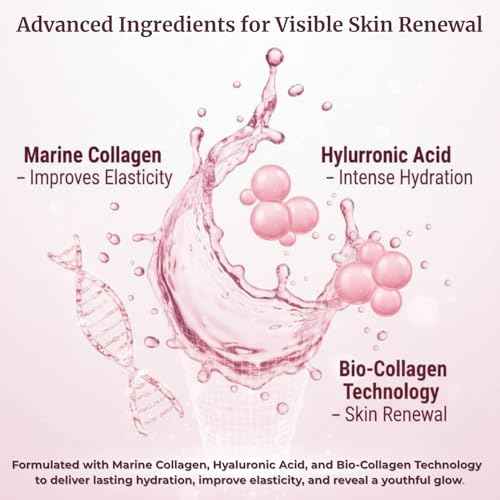 Korean Overnight Collagen Face Mask (4 PACKS) - Hydrating Deep Collagen Mask for Women - Anti-Aging Bio-Collagen Real Deep Mask - Glass Skin Facial Treatment