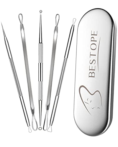 Blackhead Remover Tool Kit, 5-Piece Pimple Extractor Set
