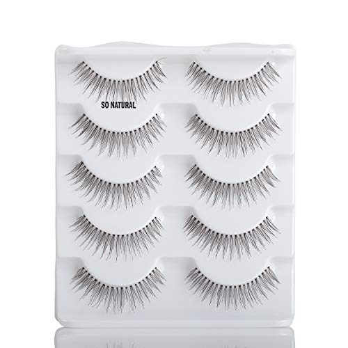 ALICE 110 Natural Hand Knotted False Eyelashes - 5 Pairs