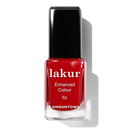 LONDONTOWN Lakur Red Nail Polish - Long-Lasting, Vegan