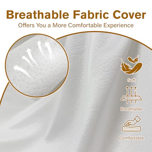 Massage Bed Topper 73x29x2 Inch Foam Pad with Removable Cover