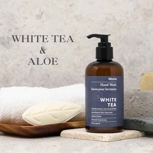 Westin White Tea Liquid Hand Soap - Signature White Tea Fragrance Combined With Aloe - Aromatherapy - Luxury Hotel Spa Collection - 8oz