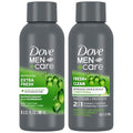 Dove Men+Care Travel Essentials Bundle ??Extra Fresh Body & Face Wash & Fresh + Clean 2-in-1 Shampoo, 3 Oz Ea
