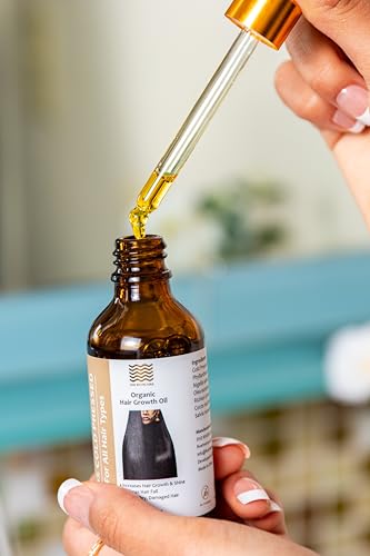 Organic Hair Growth Oil - Amla, Blackseed & Castor, 2 oz