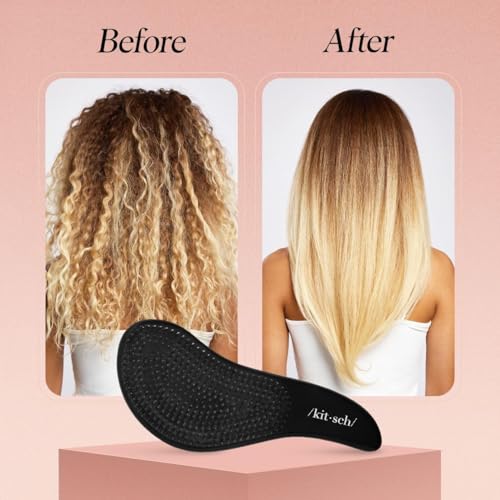 Kitsch Gentle Detangling Hair Brush - Flexible Bristles for Wet or Dry Hair