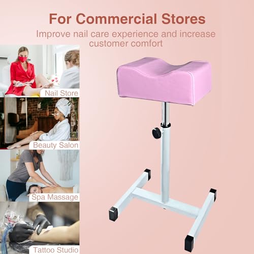 Height Adjustable Pedicure Foot Rest | Non-Slip Salon Footrest