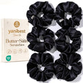 YANIBEST 6 Pcs Satin Hair Scrunchies for Women & Girls - Soft, Gentle Elastic Hair Ties