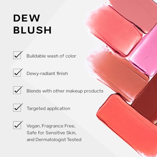 Saie Dew Blush 09 Chilly Cream-Gel Vegan Blush with Doe-Foot Applicator - 0.40 oz