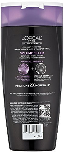 L'Oréal Paris Hair Expert Volume Filler Shampoo, 25.4 fl. oz. (Packaging May Vary)