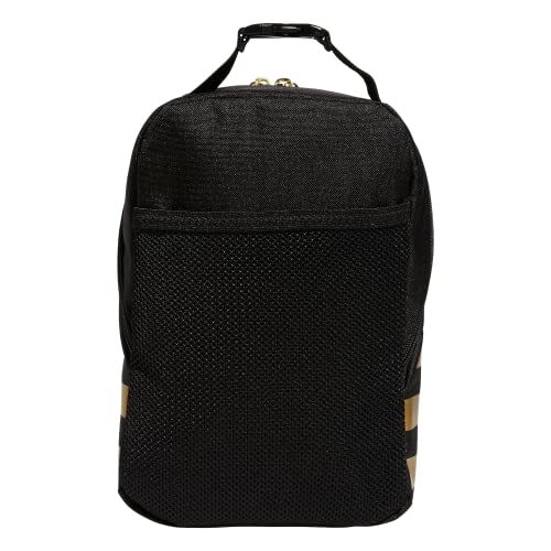 adidas Santiago 2 Insulated Lunch Bag, Black/Gold Metallic, One Size