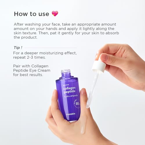 Hanskin Collagen Peptide Hydration Duo ? Serum & Eye Cream | Moisturizing & Nourishing Skincare Set for Dry & Dehydrated Skin | Korean Skincare, K-Beauty Bundle