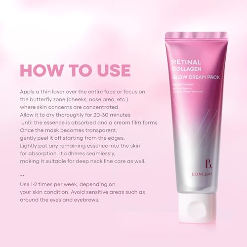 Retinal Collagen Glow Cream Pack 1.69 fl.oz / 50 ml | Nourishing & Hydrating Sleeping Mask